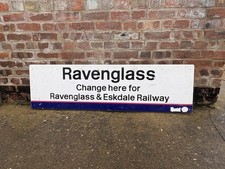 Railway station sign