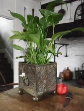 Arts And Crafts Brass Planter