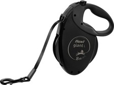 Flexi Giant Black Edition Flexileash Running Lead 8m for Dogs up to 50kg 