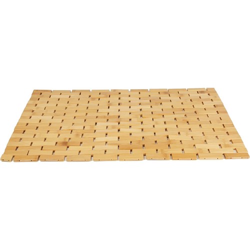 Bamboo bath mat shower - shower, non