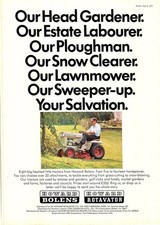 Original 1971 Advert HOWARD BOLENS Sit-On Tractor Motor Mowers Vintage Print Ad