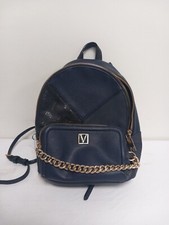 Victoria Secret Navy Leather Backpack