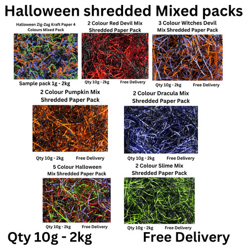 Mixed coloured halloween - ,