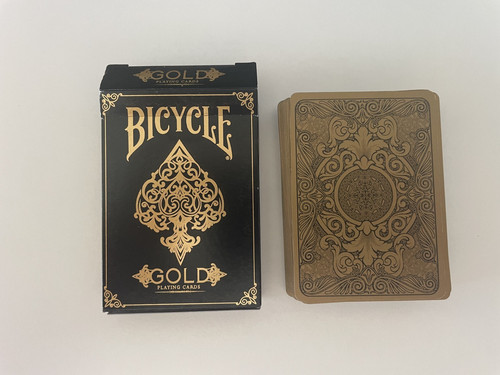 Bicycle playing cards gold - cards,