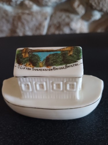 Vintage crested ware boat - vintage,