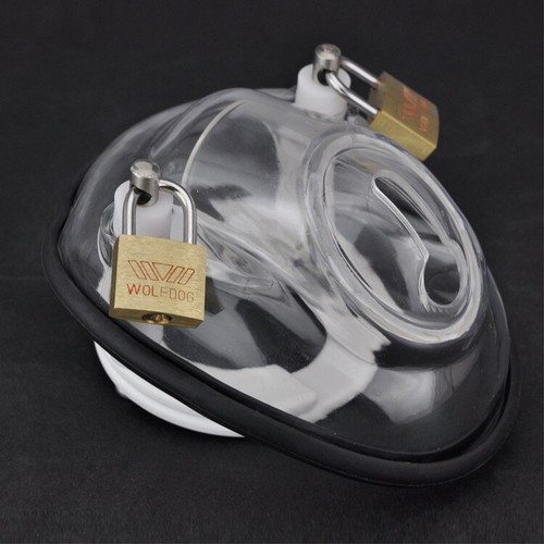 Clear man male chastity - man,