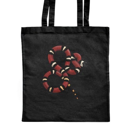 Milk snake shopping tote bag - snake',