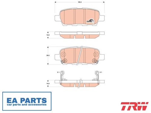 Brake pad set disc - brake,