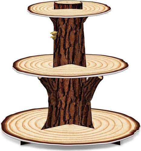 Wooden cupcake stand - wooden, cake