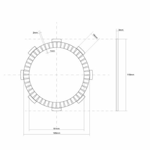 Single clutch friction plate - clutch,