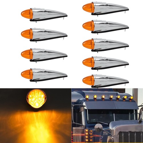 9pcs led amber torpedo cab - led,
