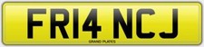 FRANK J REG FRANC NUMBER PLATE FRANCINE REGISTRATION FRANCIS FEES PAID FR14 NCJ