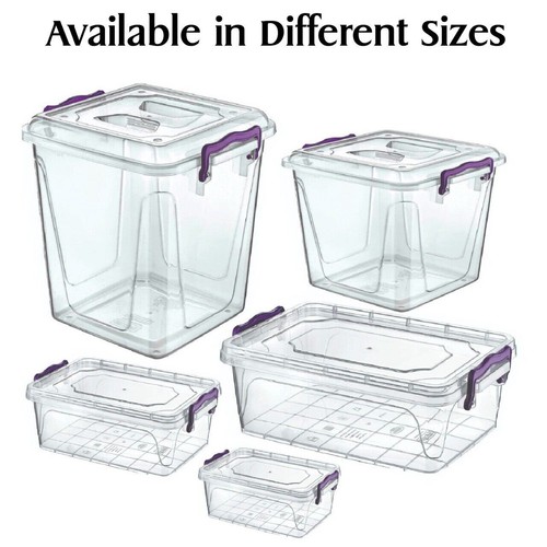 Storage box with clip - with,