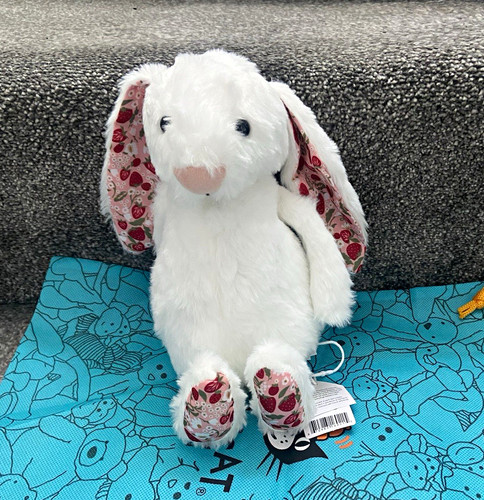 Jellycat small white - small, pink