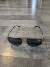 Maui Jim Sharks Cove 55-17-145 Silver Polarized Sunglasses MJ0605S-001