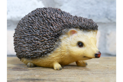 Hedgehog resin garden ornament - resin,