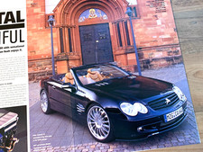 MERCEDES CARLSSON CM50 K - FRAMEABLE ORIGINAL CAR MAGAZINE REVIEW ROAD TEST