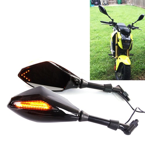 Motorcycle mirrors led turn - w/,
