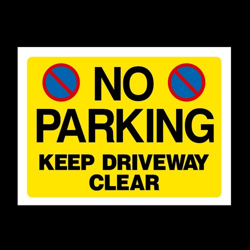 Parking keep driveway - driveway, clear