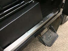 Stainless FRONT door carpet retainer trims To Fit Land Rover Defender 90/110