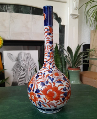 Imari blue white orange - blue,