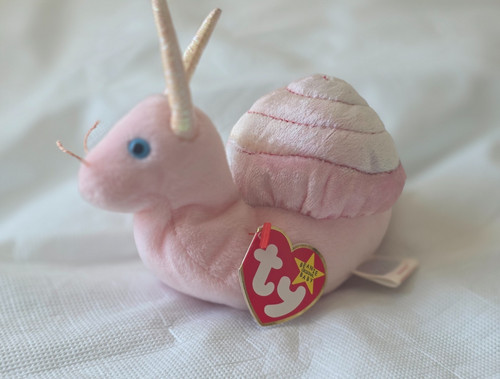 Beanie baby swirly snail - beanie,