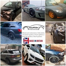 BLACK Car Wheel Arch extensions flares self Adhesive 4 pieces to fit Toyota