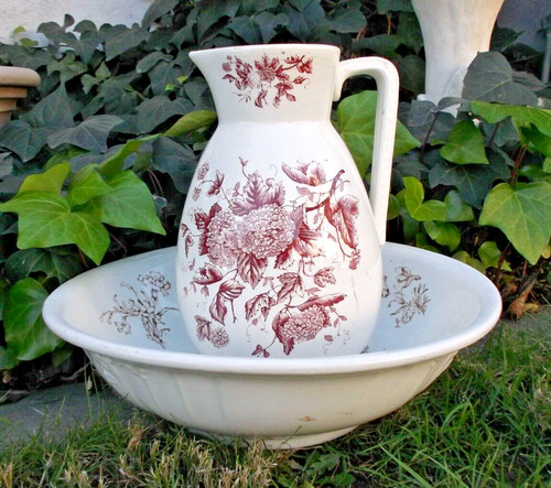 Victorian antique wash basin - wash,