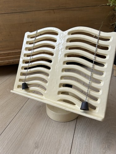 Vintage cream cast iron - cream,