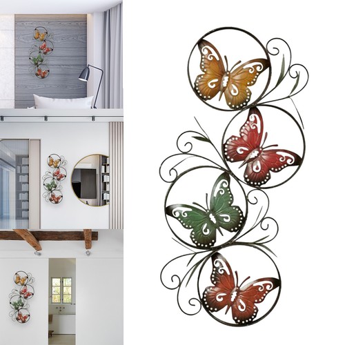 Colourful metal butterfly - colourful,