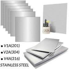 Stainless Steel Sheet Bright Polish 1-10mm Many Sizes Grade 304/316/201