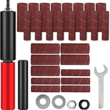 Drum Sander Set,Rubber Sanding Drum Spindle Sander Adapter with 120 Grit3566