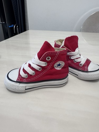 Baby shoes red white converse - baby,