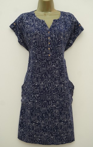 Mantaray navy white floral - navy,