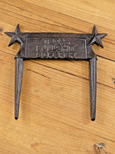 Cast iron texas bullshit boot - iron,