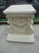 Large Square Plinth Concrete garden ornament
