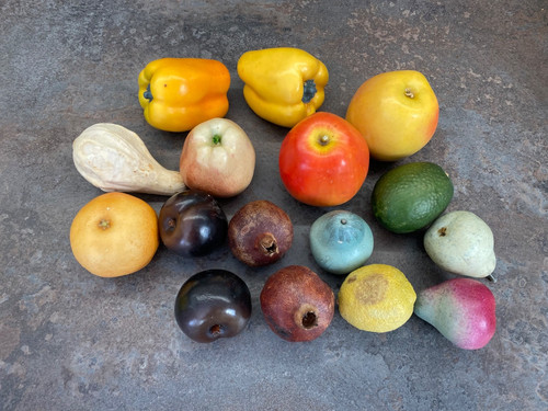 Vintage faux fruit vegetable - faux, &