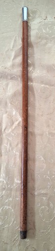 Antique silver topped walking - silver,