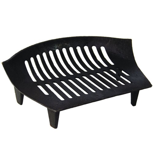 Cast iron fire grate black - cast,