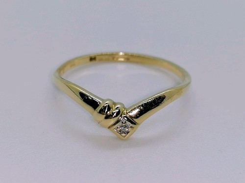 9ct gold vintage diamond - gold,