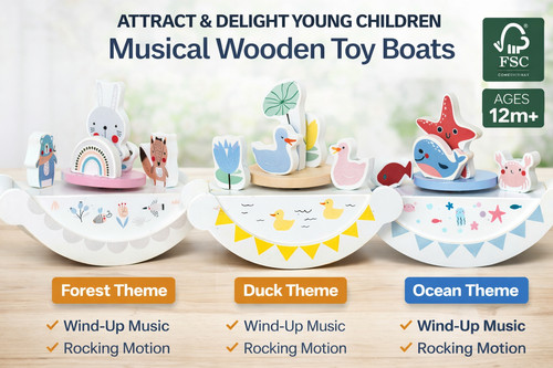 Musical wooden baby carousel - musical,