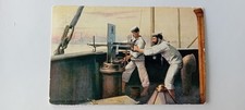 WW1 Era Postcard Sent Bristol to Ilfracombe 1914 "Sighting Maxim Gun" KGV 1/2d