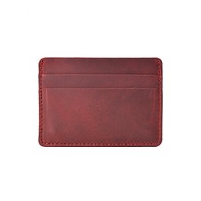 Genuine Leather Card Holder Wallet for Men and Women Slim Minimalist Credit Card