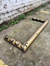 19th Century Painted Pine Fireplace Curb Club Fender Salvage Decorative Antiques