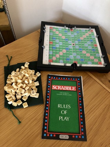 Folding scrabble travel board - travel,