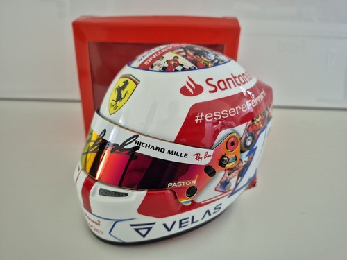 Charles leclerc 2 helmet - f1, 1:2