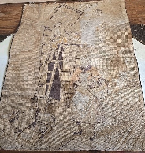 Antique 19th century tapestry - antique,