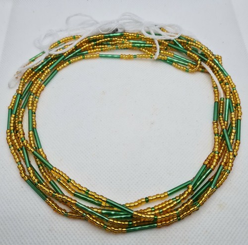 Screw waist beads - on, and