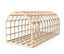 Rounded Arch (3m Width) Glamping Pod Frame Kit – CNC Cut | Garden Room Building