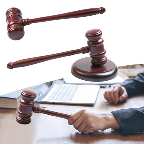 Wooden gavel prop costume - wooden,